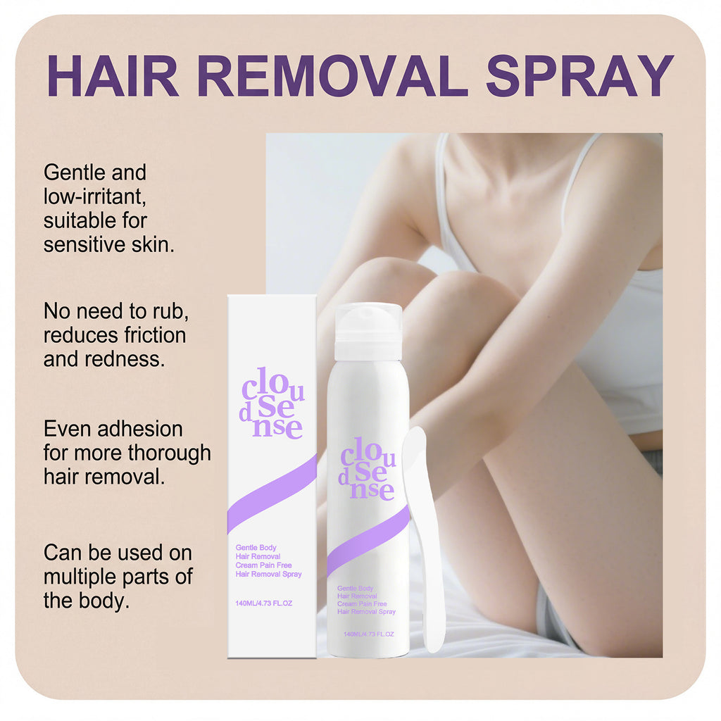 Spray depilatorio Loomi con aloe vera, vista del producto