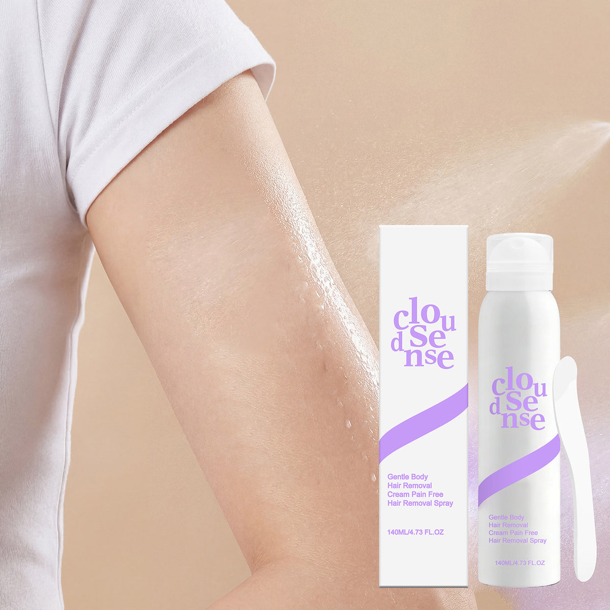 Beneficios del spray depilatorio Loomi: fórmula suave y sin dolor